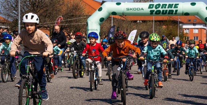 Alle mellem tre og 15 år er inviteret til cykelløbet Skoda BørneTour